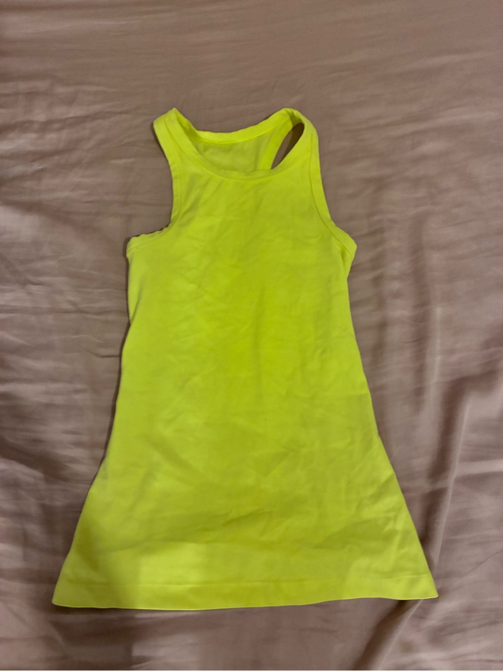 lululemon athletica Neon Yellow Racerback Tank